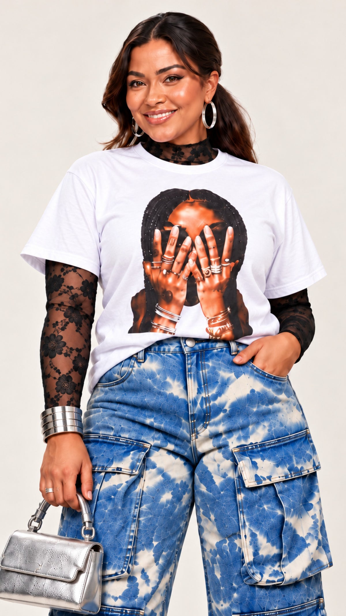 Through Her Eyes Jeweled Graphic Tee PREORDER