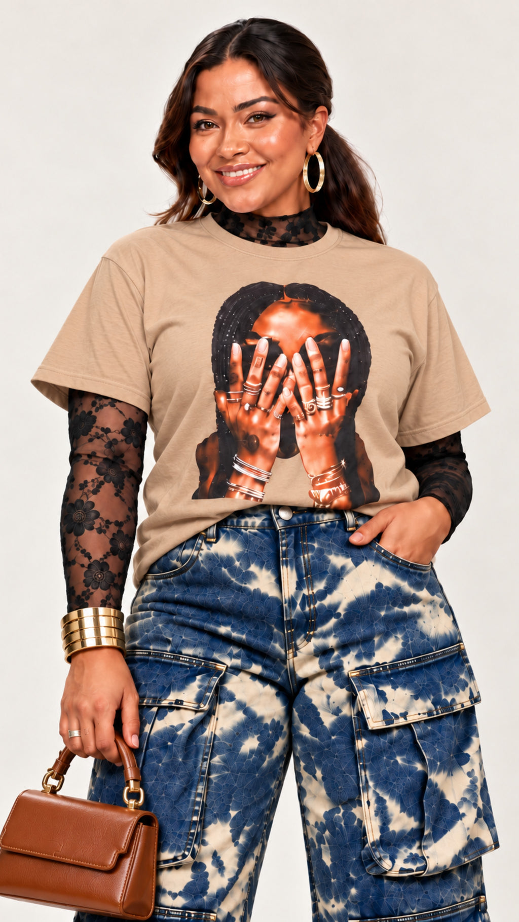 Through Her Eyes Jeweled Graphic Tee PREORDER