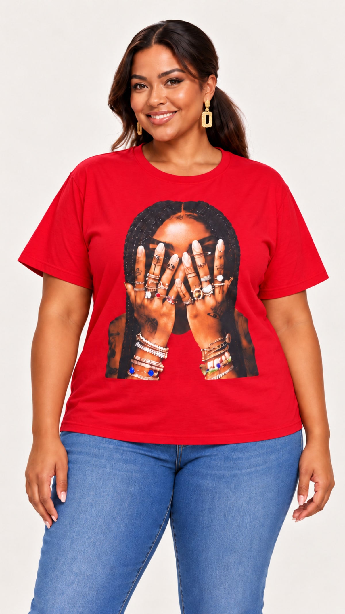 Through Her Eyes Jeweled Graphic Tee PREORDER