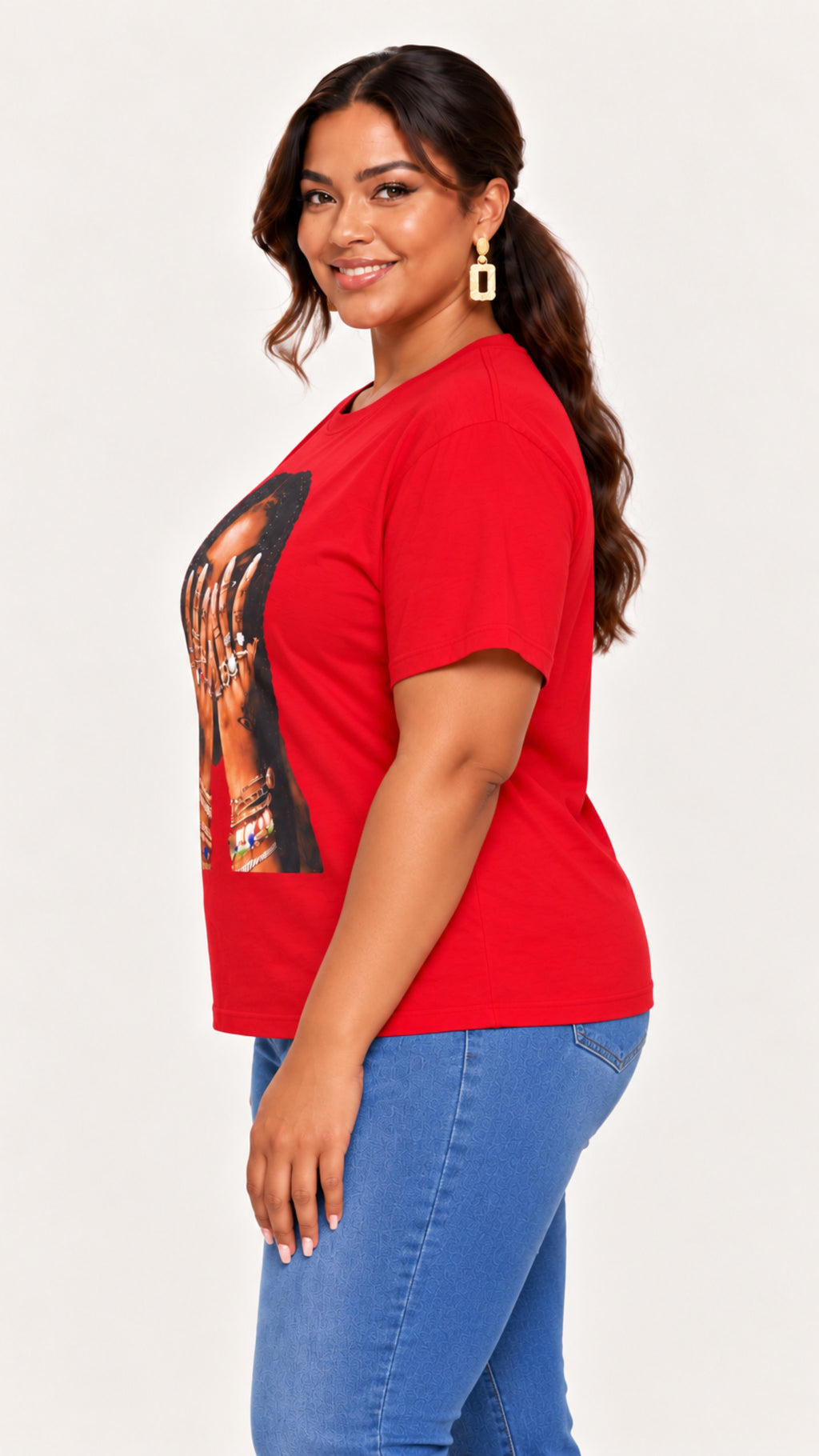 Through Her Eyes Jeweled Graphic Tee PREORDER