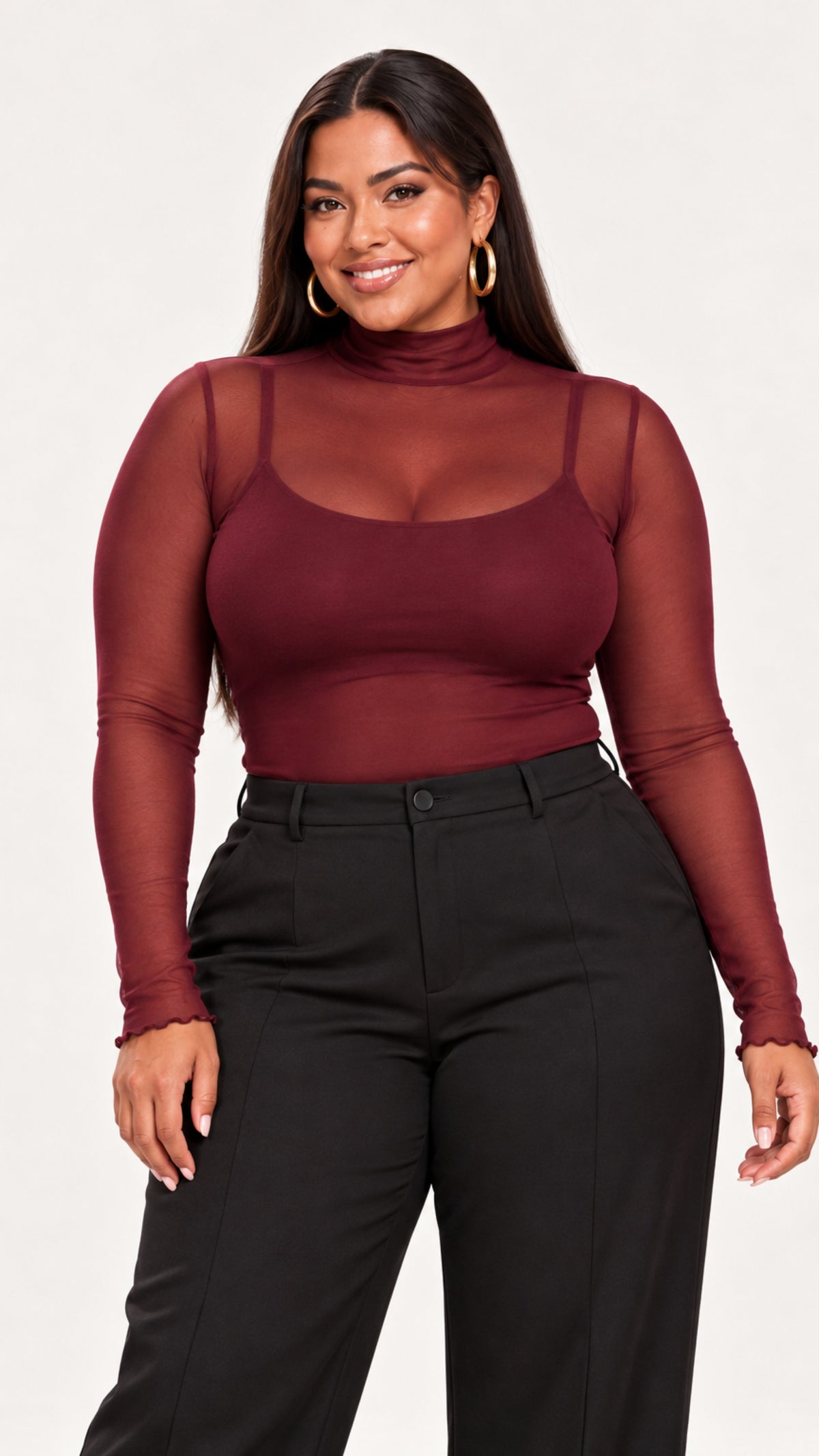 The Perfect Layer Sheer Long-Sleeve Top- PREORDER