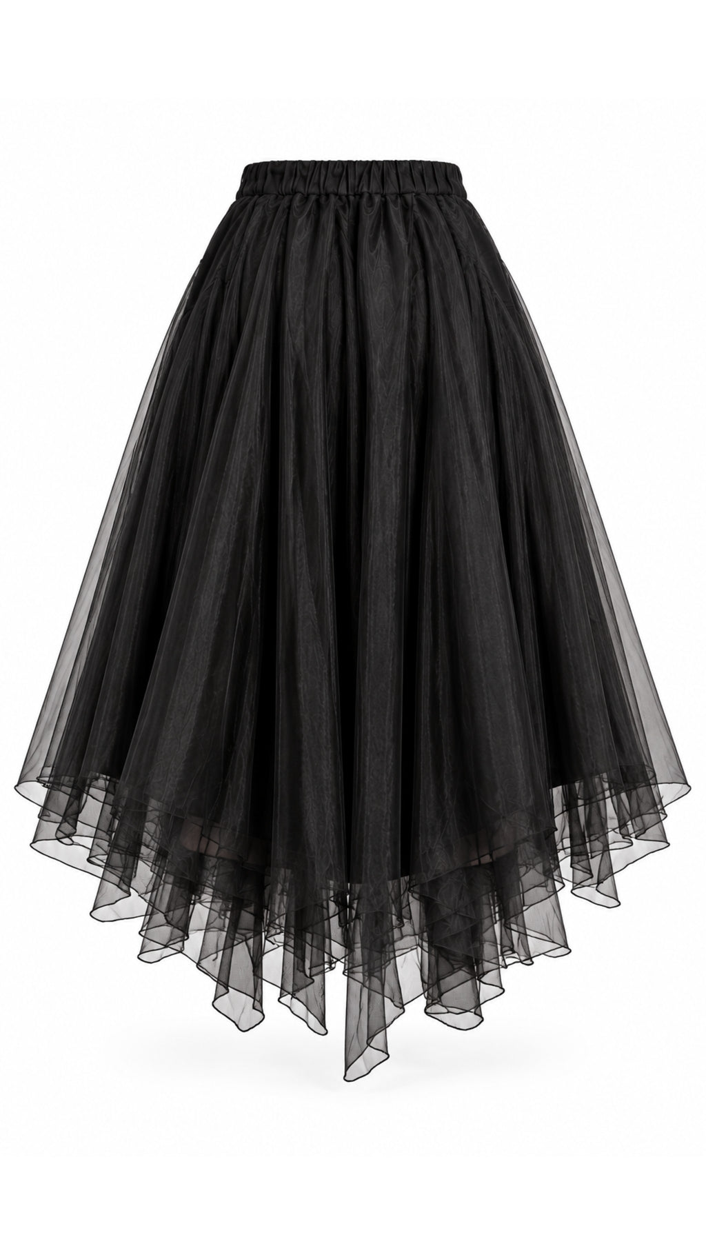 Midnight Edge Belted Tulle Skirt- PREORDER