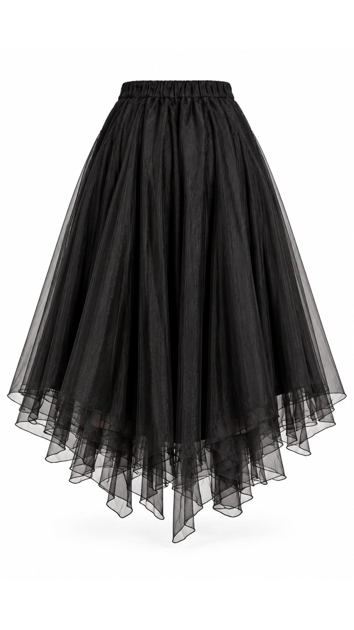 Midnight Edge Belted Tulle Skirt- PREORDER