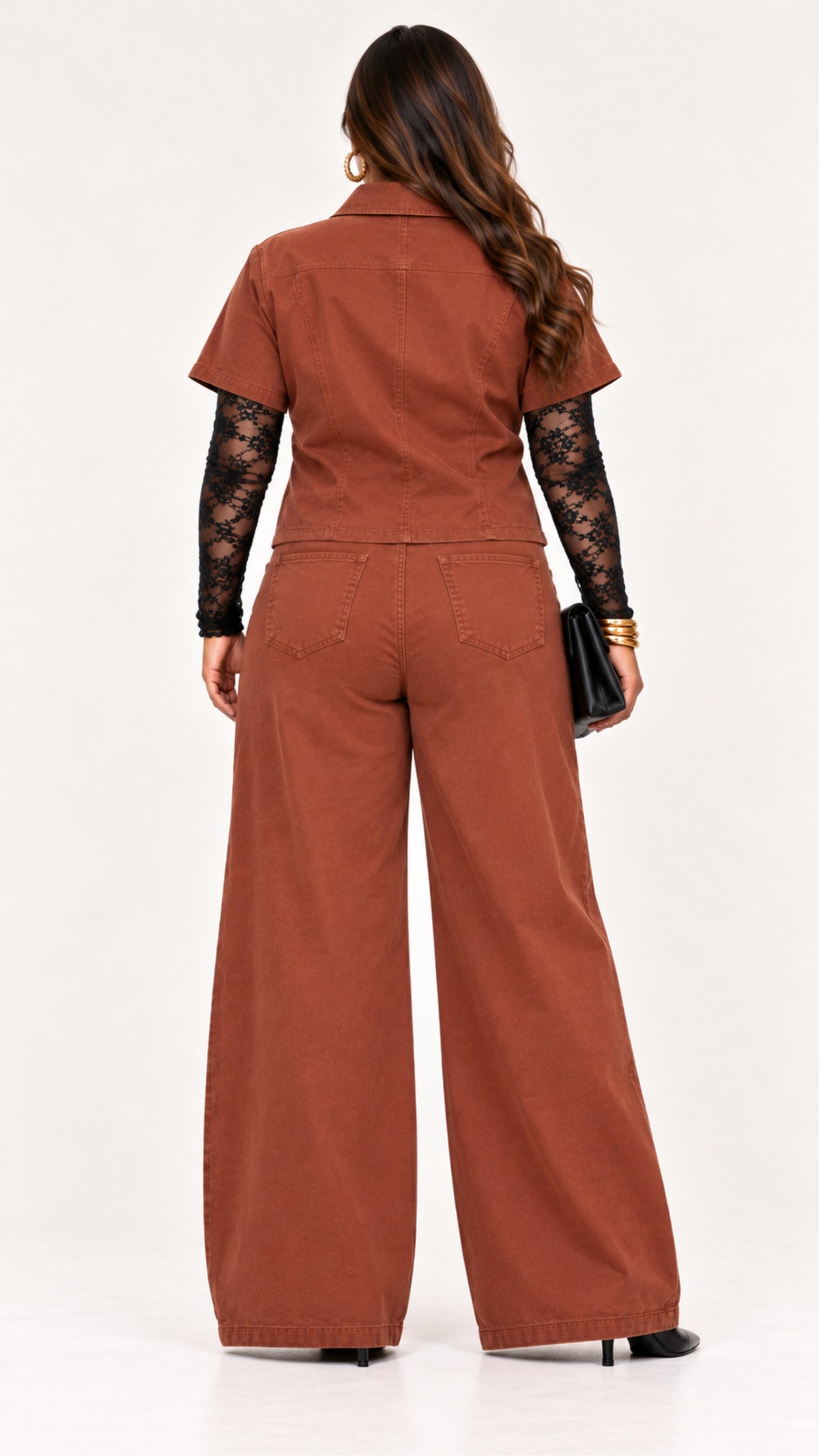 The Napoleon Top and Pant Set – Rust