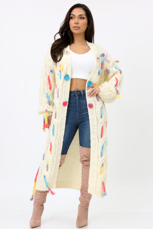 080925 The Cream playful One Size fit All Sweater Cardigan