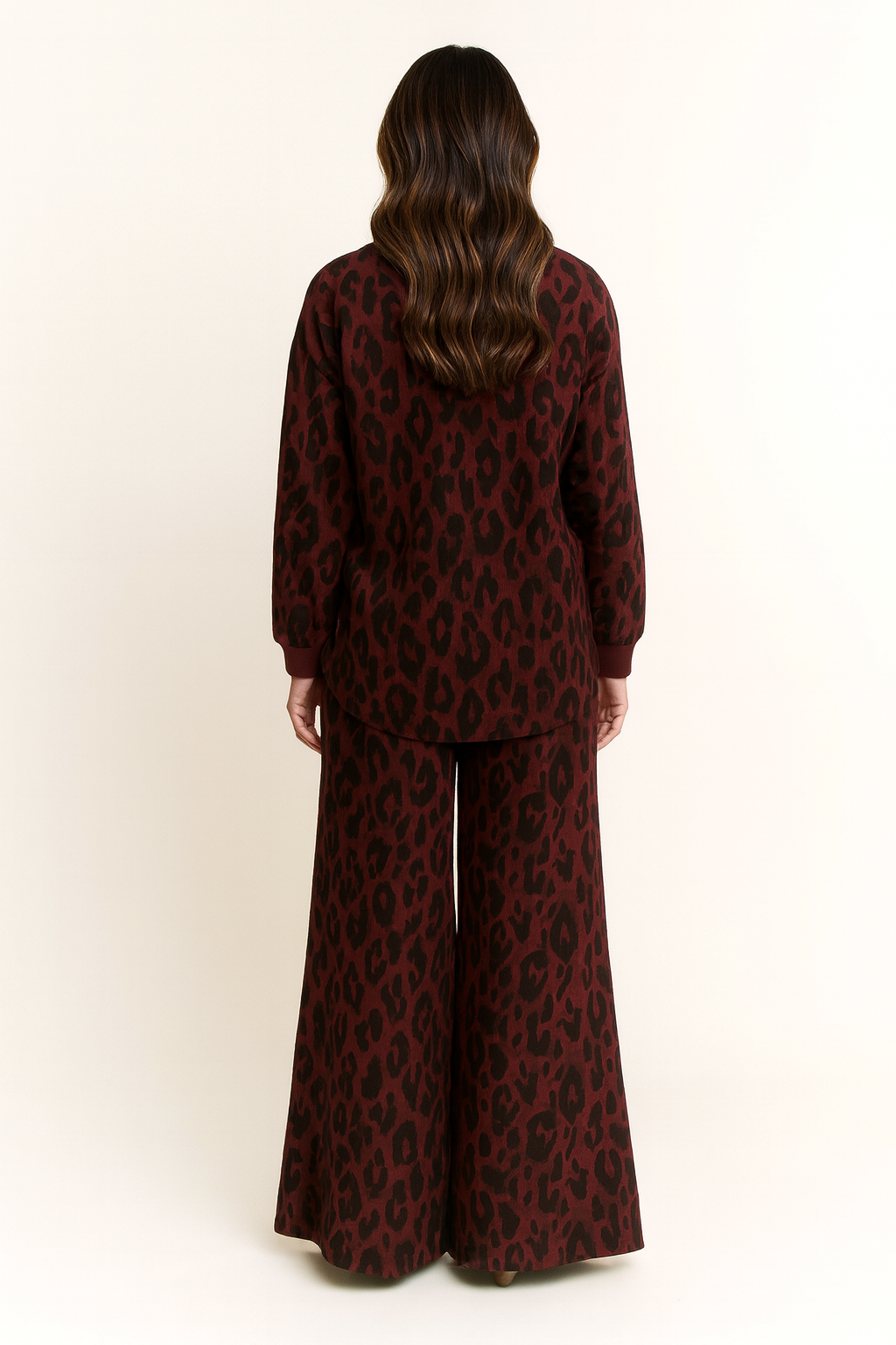 111925 Merlot Leopard Dreams Lounge Set PREORDER