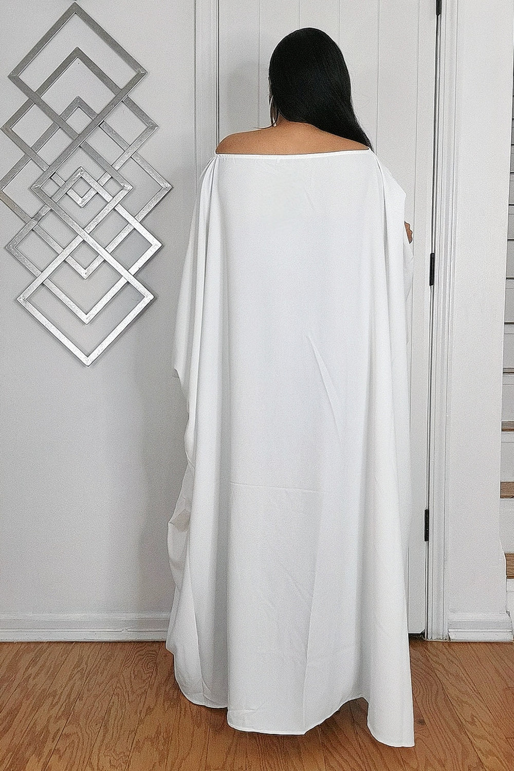030725 The Oversized Asymmetrical Sophia Top- White