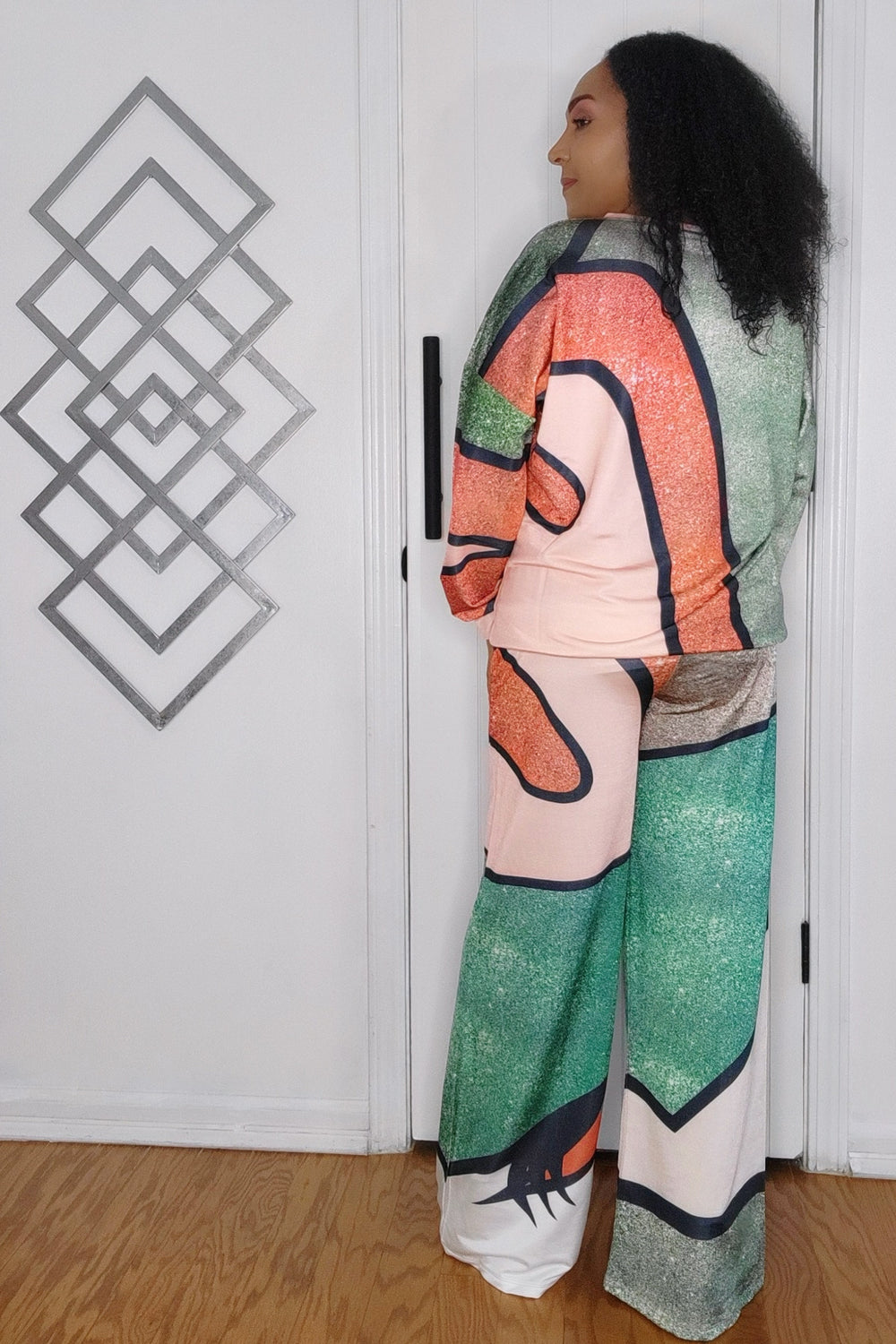 100324 The Green Multicolor Design Jogger