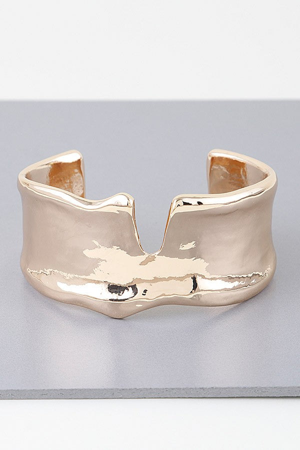 110624 Abstract Wave Cuff Bracelet