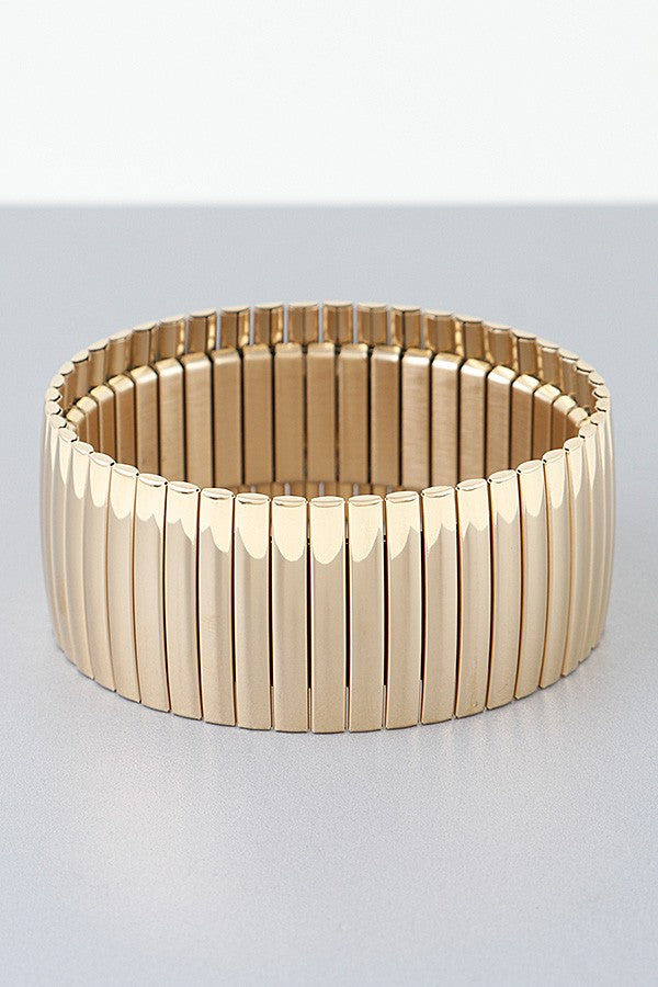 110724 Wide Box Chain Cuff Bracelet