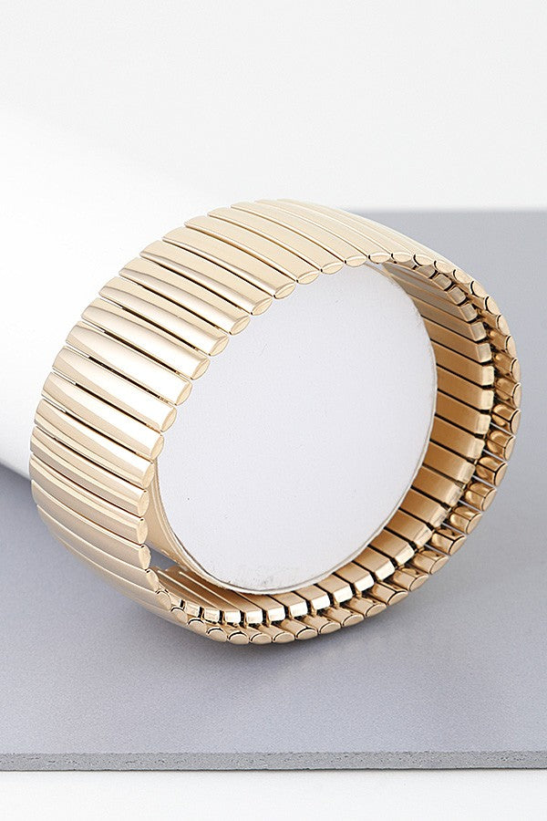 110724 Wide Box Chain Cuff Bracelet