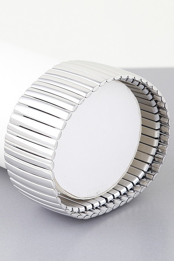 110724 Wide Box Chain Cuff Bracelet