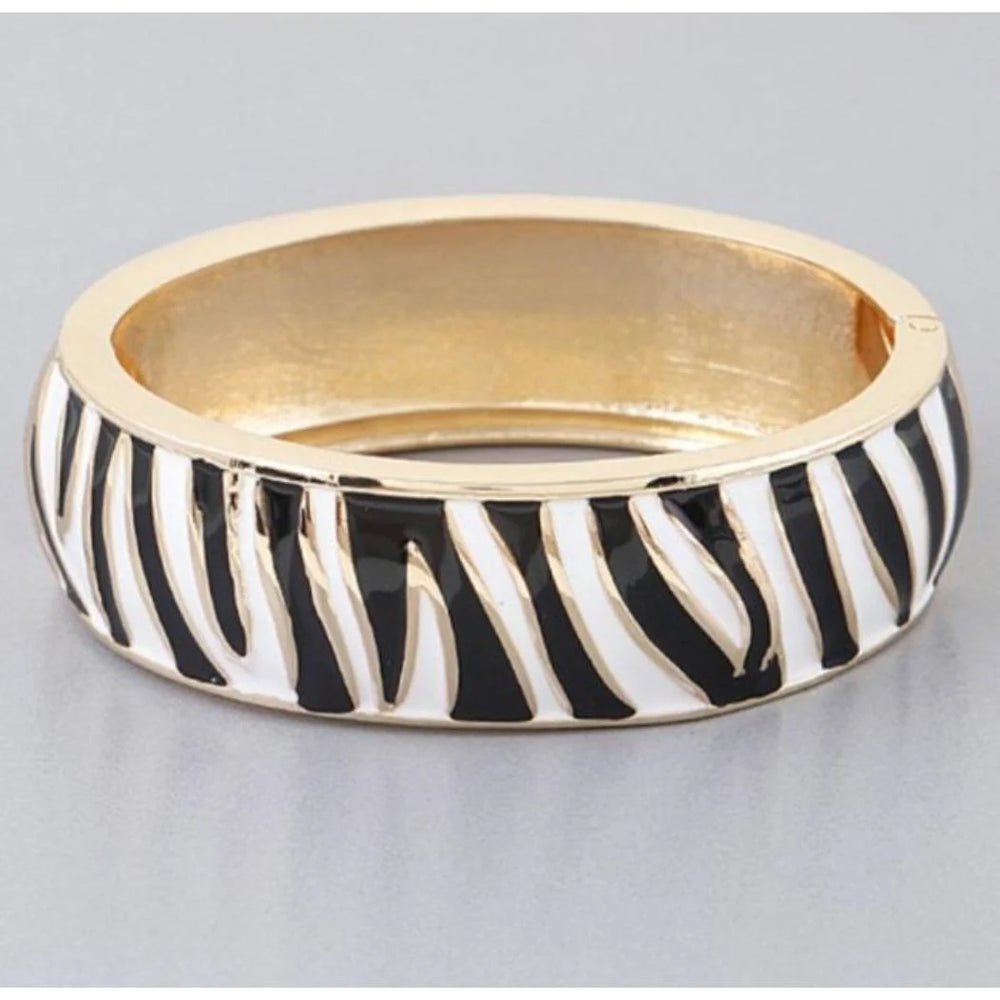 110624 Zebra Print Cuff Bracelet