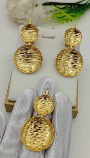110724 The Unique 3 pieces Plated Gold Set 15