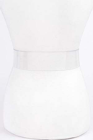 121124 Wide Plus Size Belt W Rhinestone Buckle