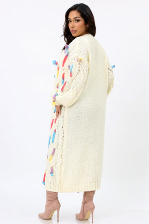 080925 The Cream playful One Size fit All Sweater Cardigan