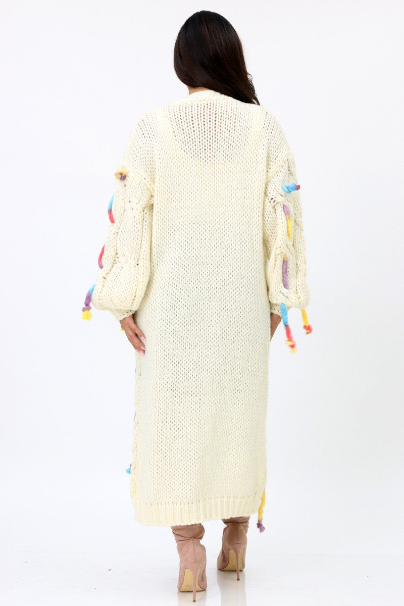 080925 The Cream playful One Size fit All Sweater Cardigan