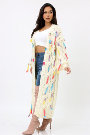 080925 The Cream playful One Size fit All Sweater Cardigan