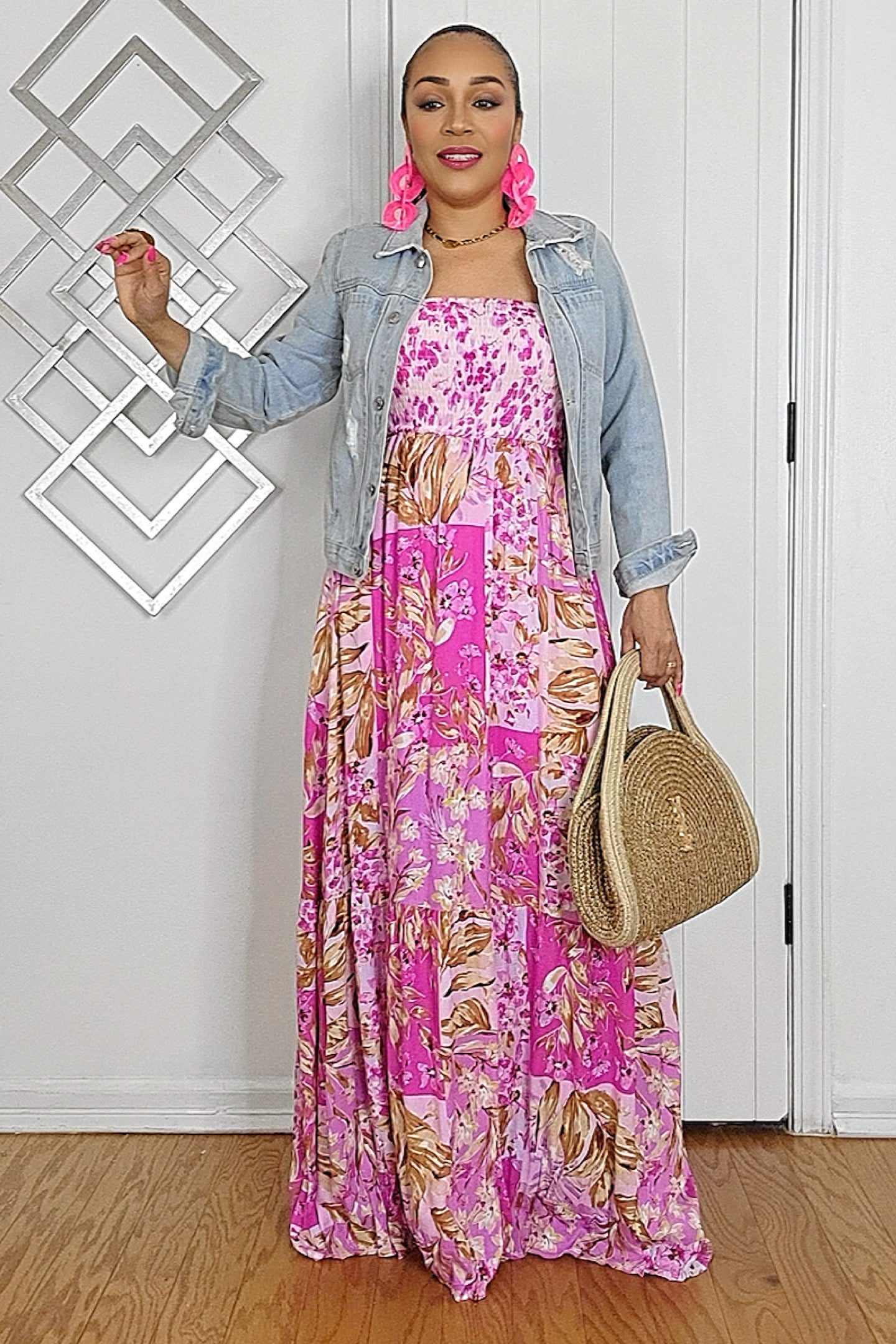041125 The Smock Tiered Sleeveless Maxi dress