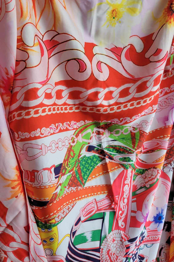 032925 The Monaco Style  Off The Shoulder Satin Boubou Dress