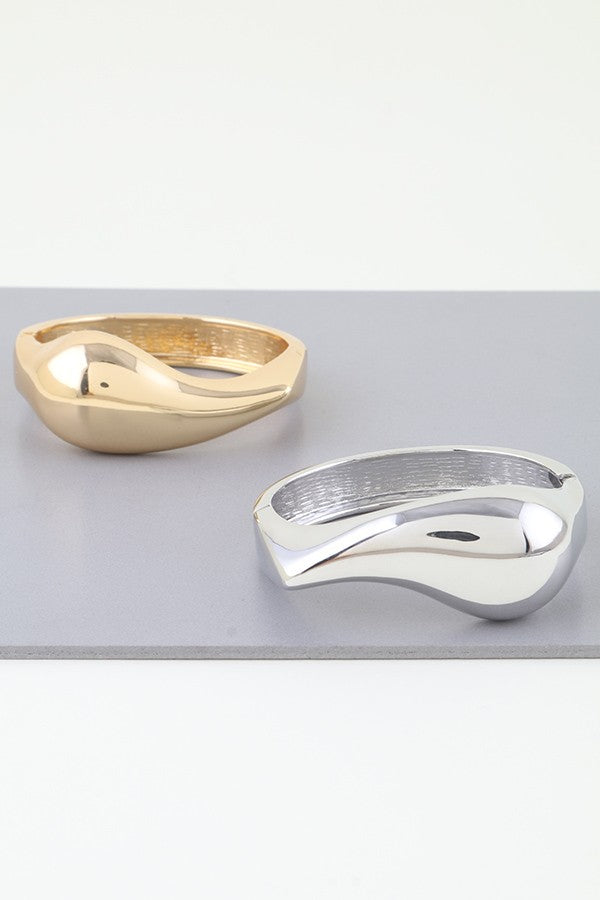 040725 The Shiny Teardrop Cuff Bracelet