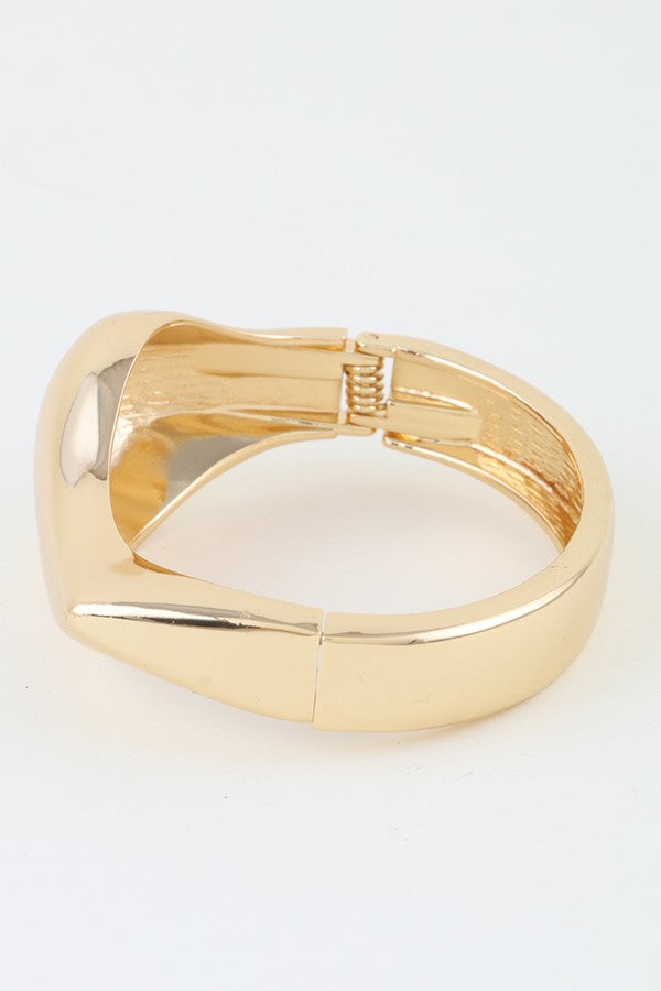 040725 The Shiny Teardrop Cuff Bracelet