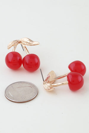 040725 Simple N Cute Cherry Earrings
