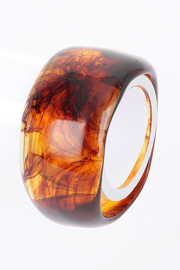 090925 The Amber Glow Duo Resin Bangle