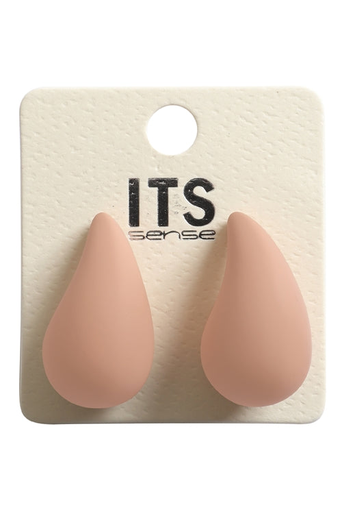 011223  Teardrop Shape Acrylic Stud Earrings