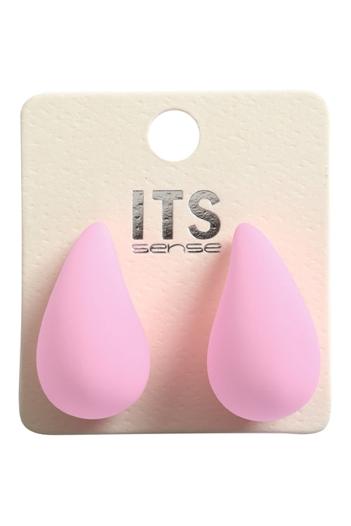 011223  Teardrop Shape Acrylic Stud Earrings