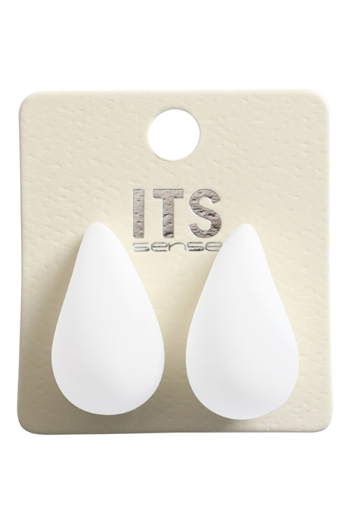 011223  Teardrop Shape Acrylic Stud Earrings