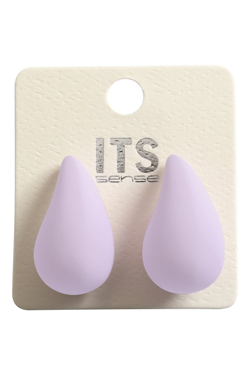 011223  Teardrop Shape Acrylic Stud Earrings