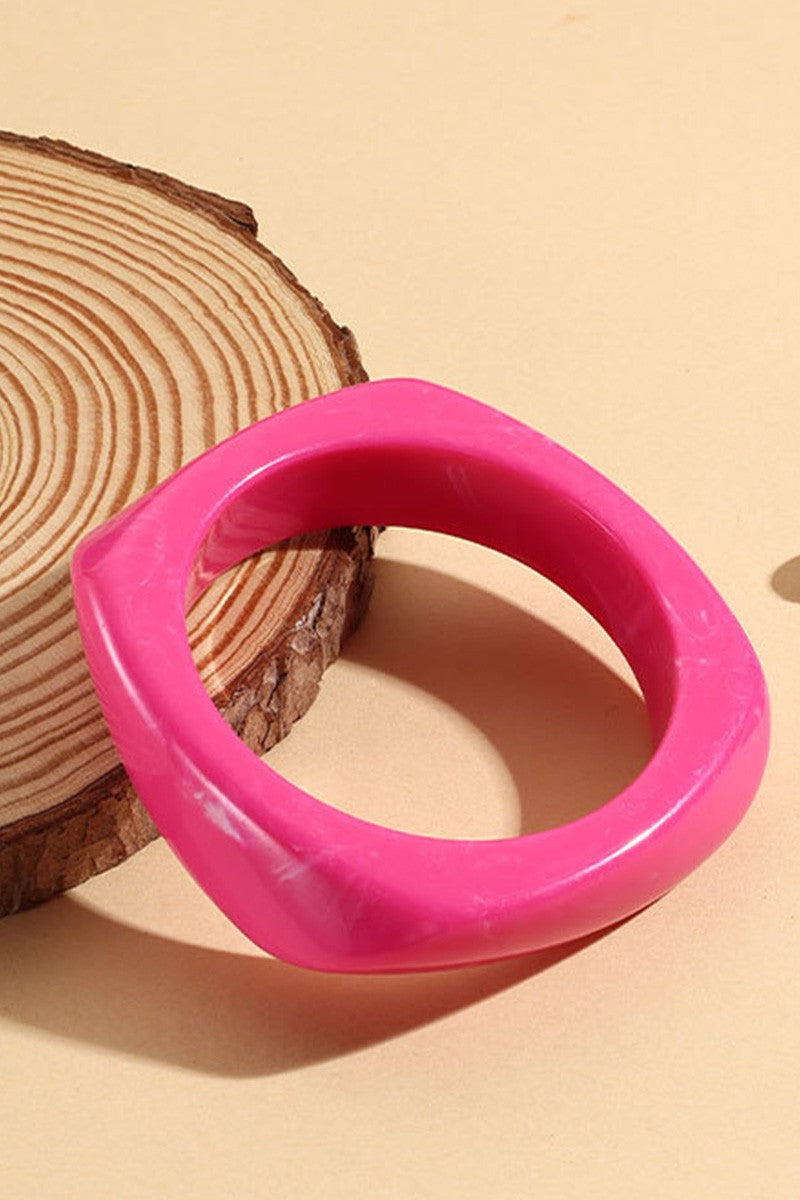 052725 Geometric Square Resin Bracelet