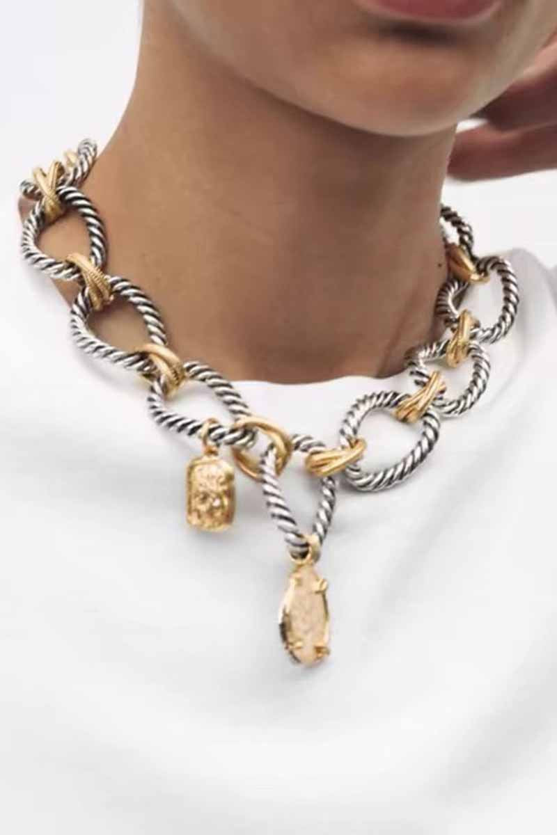 052725 Mixed Coin Necklace