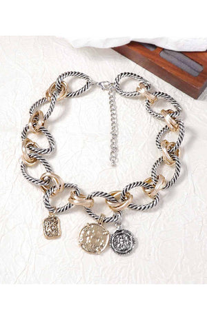 052725 Mixed Coin Necklace