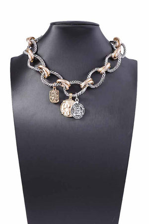 052725 Mixed Coin Necklace