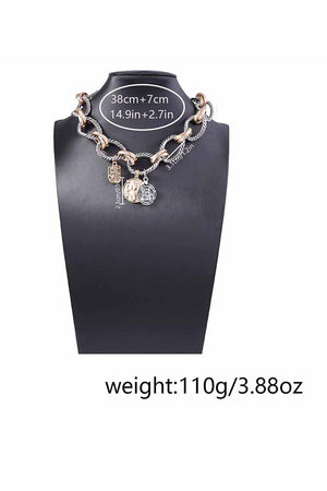 052725 Mixed Coin Necklace