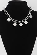 061025 Minimal Clover Link Chain Necklace