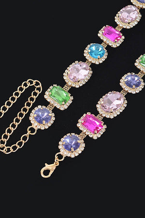 052825 Multi Shape Stone Necklace