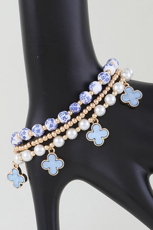 052825 Multi Stone Clove Beaded Bracelet