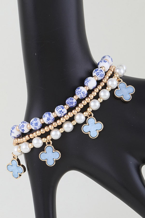 052825 Multi Stone Clove Beaded Bracelet