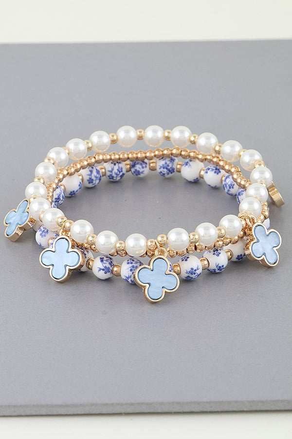 052825 Multi Stone Clove Beaded Bracelet
