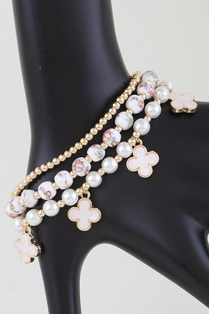 052825 Multi Stone Clove Beaded Bracelet
