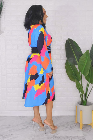 020824 The Button Down Multi Colors Dress/Top