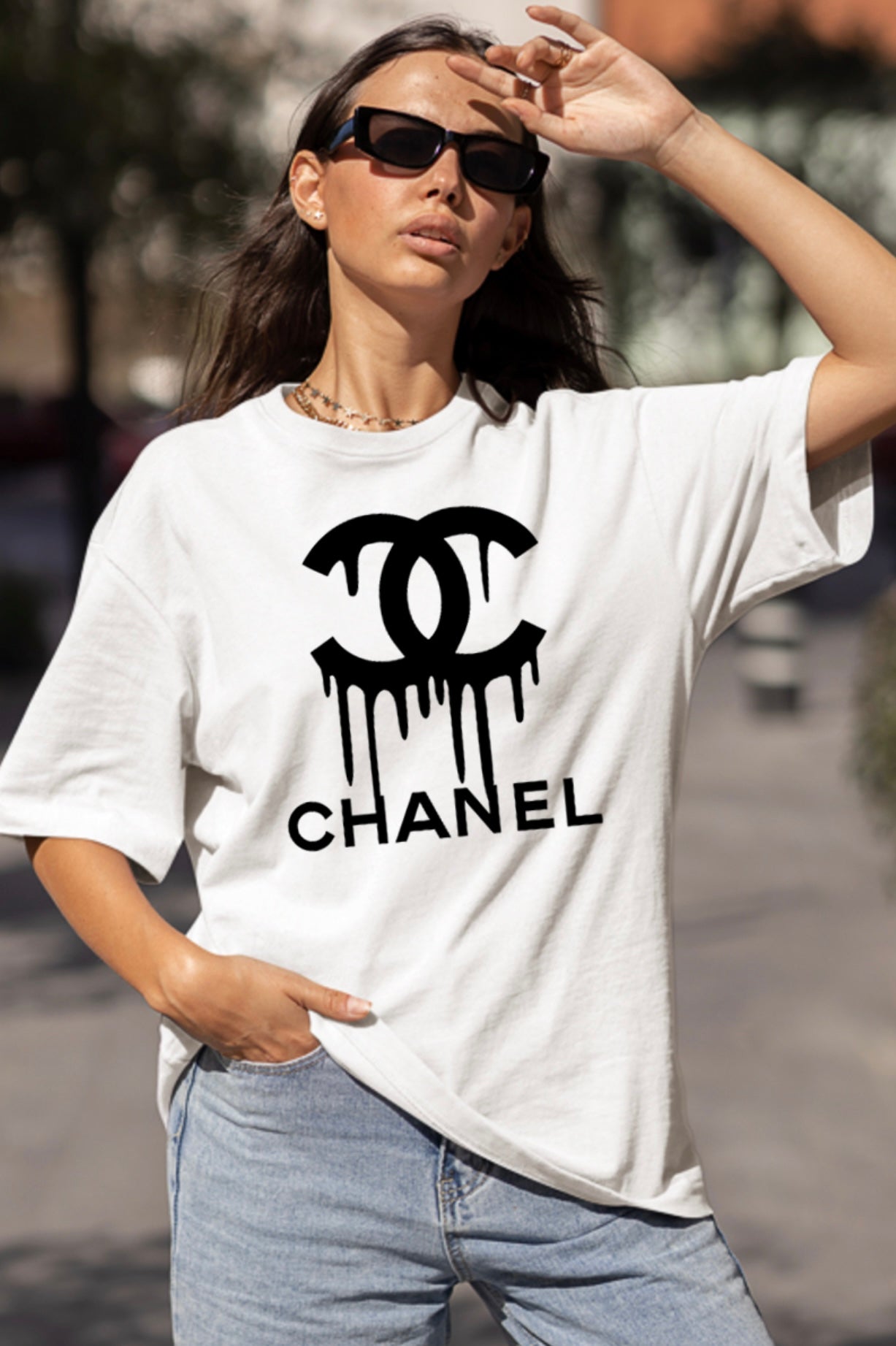 PREORDER Customs made Black & White Cici T-Shirt