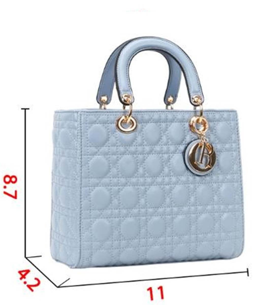 071025 Large Size Quilted Satchel Wallet Set 2in1