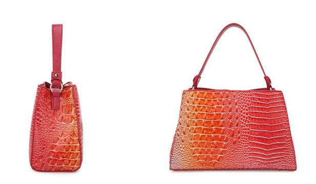 071025 The Croc V-emblem Shoulder Bag W/ Wallet