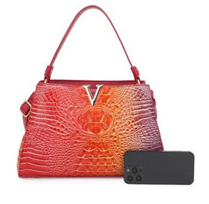 071025 The Croc V-emblem Shoulder Bag W/ Wallet