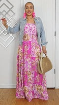 041125 The Smock Tiered Sleeveless Maxi dress