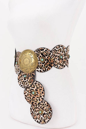 092425 Faux Leather Disc Belt